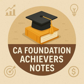 Telegram profile photo for CA Foundation Notes (Chartered Achievers)