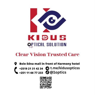 Telegram profile photo for Kidus Optical Solution🤓