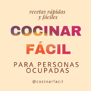 Telegram profile photo for Cocinar Fácil | Recetas - Easy Cooking - Recipes
