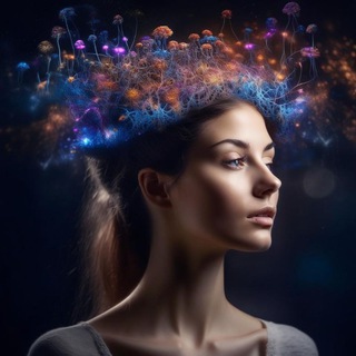 Telegram profile photo for Сила в мыслях ✨ Психологические тесты 🔮 Аффирмации 🪬 Медитации