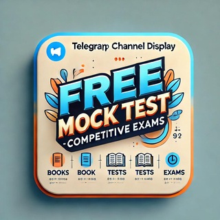 Telegram profile photo for Free Mock Test (Competitive Exams)