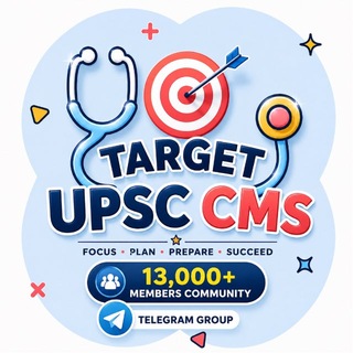 Telegram profile photo for Target 🎯 UPSC CMS