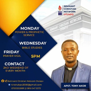 Telegram profile photo for Remnant Christian Network OTUKPO