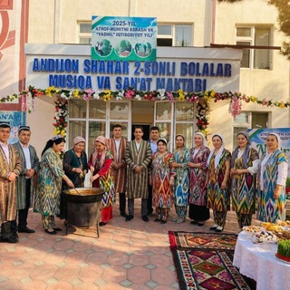 Telegram profile photo for ANDIJON SHAHAR 2-SON BOLALAR MUSIQA VA SAN’AT MAKTABI