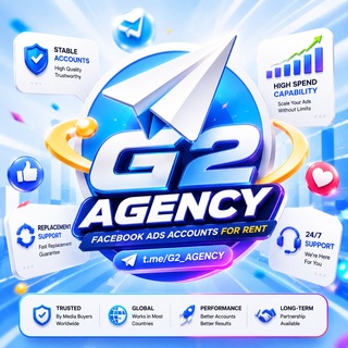 Telegram profile photo for G2AGENCY_FB Agency Account Rental Channel