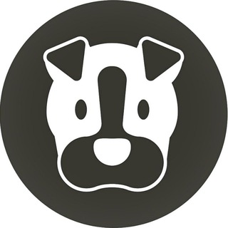 Telegram profile photo for black dog support