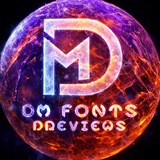 Telegram profile photo for Dm Fonts Previews 📷🖼️