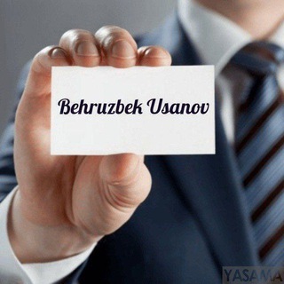 Telegram profile photo for Behruzbek Usanov | Shaxsiy blog|