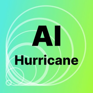 Telegram profile photo for AI Hurricane. Articles & Researches