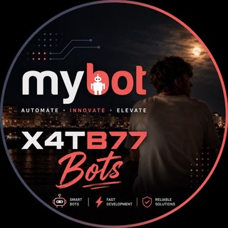 Telegram profile photo for 𝗫𝟰𝗧𝗕𝟳𝟳 ʙᴏᴛs🤖