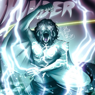 Telegram profile photo for THUNDER webcomic 🌀🪝⚡️