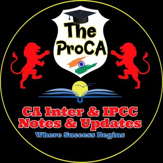Telegram profile photo for The ProCA™ Inter Notes & Updates📕📚