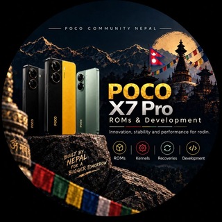 Telegram profile photo for POCO X7 Pro | ROMs & Development 🇳🇵