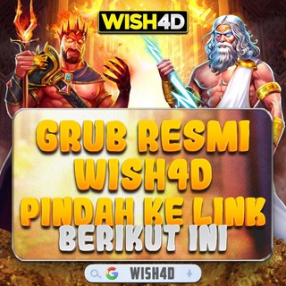 Telegram group profile photo for WISH4D OFFICIAL SLOT ONLINE DEPOSIT DANA