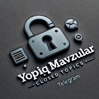 Telegram profile photo for Yopiq Mavzular