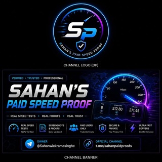 Telegram profile photo for Sahan's Paid Speed Proof๐