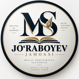 Telegram profile photo for Milliy sertifikat (Joʻraboyev jamoasi)