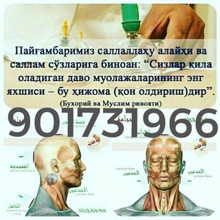 Telegram group profile photo for Хижама Андижон Андижан Hijama Andijon Асака Шахрихон Xijama Xijoma Хижома Hijoma