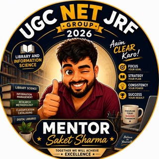 Telegram profile photo for UGC NET/JRF/Other Competition LIS 2026 GROUP