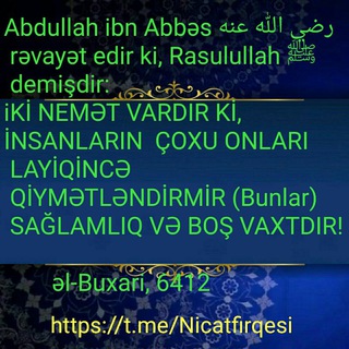 Telegram profile photo for SAĞLAM HƏYAT
