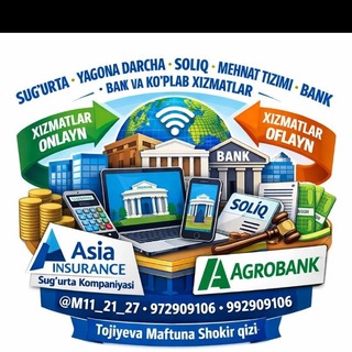 Telegram profile photo for Bank xizmatlari. Onlayn Xizmatlar