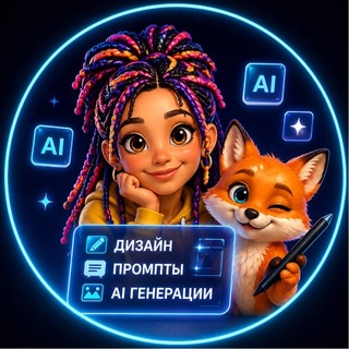 Telegram profile photo for Дизайн INFOgraphic • AI • промпты