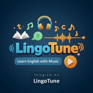 Telegram profile photo for آموزش زبان با آهنگ | LingoTune | آهنگ انگلیسی با متن و ترجمه