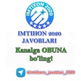 Telegram profile photo for Imtihon savolari va javoblari 2020