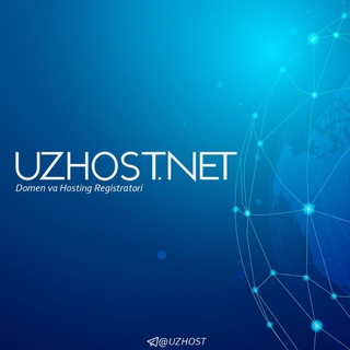 Telegram profile photo for 🌐 UZHOST.NET - Domen, Hosting & SSL 🏆