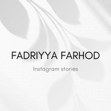 Telegram profile photo for Fadriyya Farhod (stories)