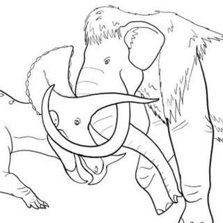 Telegram profile photo for Wolly mammoth versus triceratops