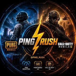 Telegram profile photo for PingRush | خرید یوسی پابجی و سیپی کالاف,پینگ راش