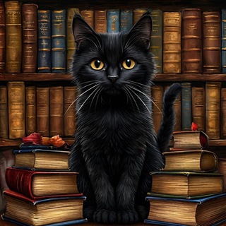 Telegram profile photo for Совместные чтения «Котики и книги»