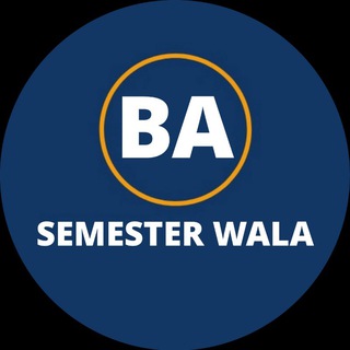 Telegram profile photo for BA Semester Wala