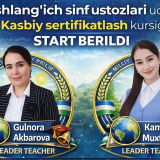 Telegram profile photo for ATTESTATSIYAGA VA KASBIY SERTIFIKATGA TAYYORLOV