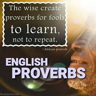 Telegram profile photo for ENGLISH PROVERBS, IDIOMS & PHRASES Daily π΅ππππ΅