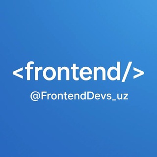 Telegram profile photo for Frontend uz