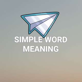 Telegram profile photo for Simple word meaning