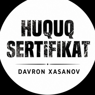 Telegram profile photo for Huquq Milliy Sertifikat