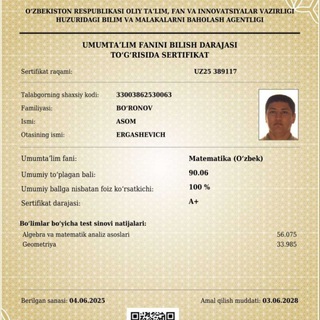 Telegram profile photo for ASOM - MATH Master