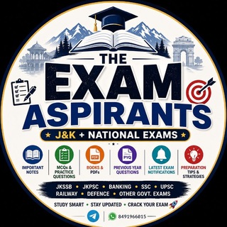 Telegram profile photo for The Exam Aspirants 📚