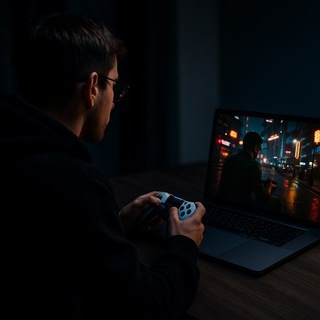 Telegram profile photo for ИГРАЙ НА MACBOOK 🎮
