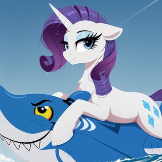Telegram profile photo for AI Ponies | My Little Loshadi