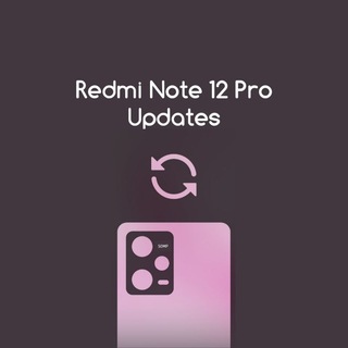 Telegram profile photo for Redmi Note 12 Pro Updates