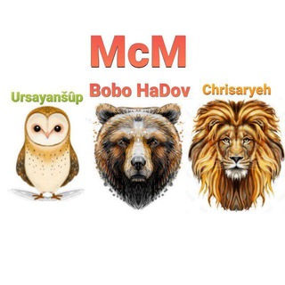 Telegram profile photo for McM Bobo HaDov, Chrisaryeh & Ursayanšûp 🦉🐻🦁