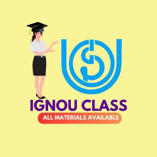 Telegram profile photo for IGNOU SOLVED ASSIGNMENT
