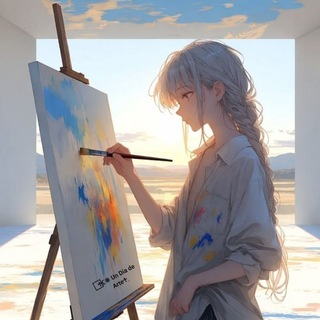 Telegram profile photo for ⃞♱𝅼☾𖤓 Un Día de Arte♱𝅼