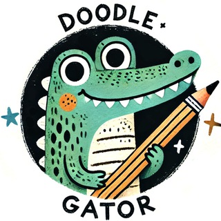 Telegram profile photo for Doodle Gator — Draw & Guess charades game