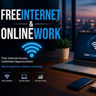 Telegram profile photo for Free internet &Online work ππΆ