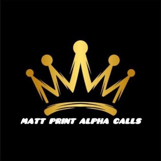 Telegram profile photo for MATT PRINT ALPHA CALLS